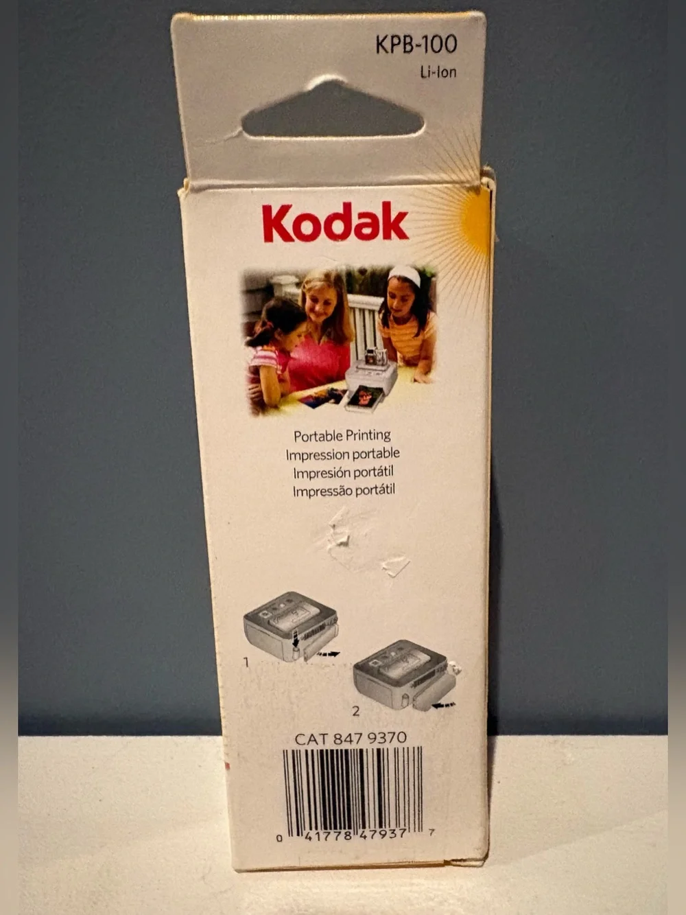 Kodak KPB-100 Rechargeable Li-Ion Printer Battery Used in Box - EasyShare G600
